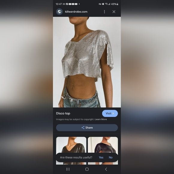 Chain mill type crop top - Picture 6 of 6